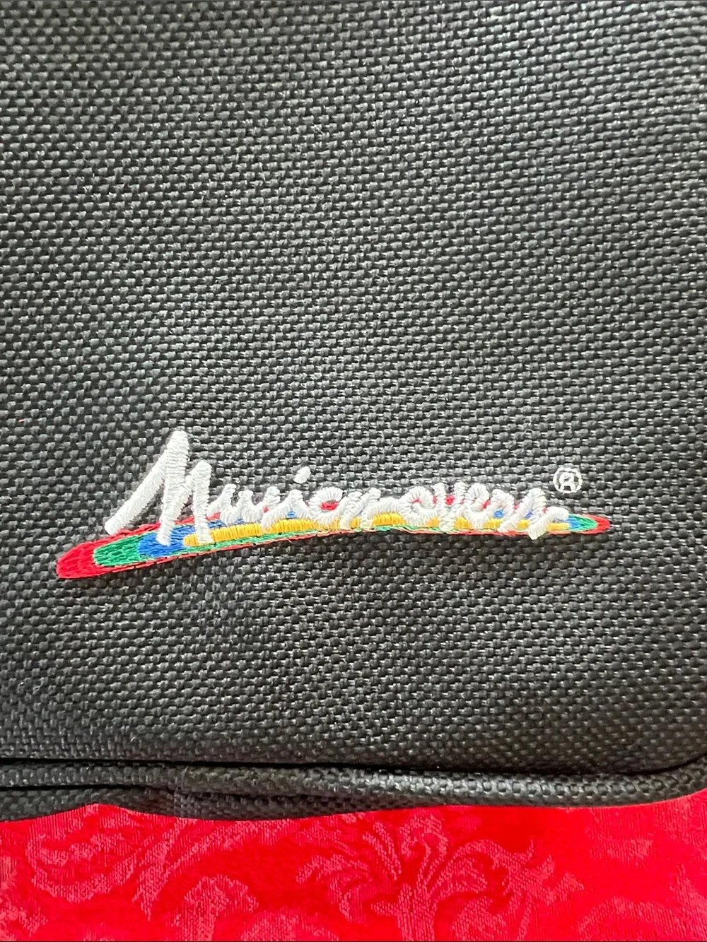 Music Movers Black Crossbody Bag Adjustable Strap Travel Utility Bag